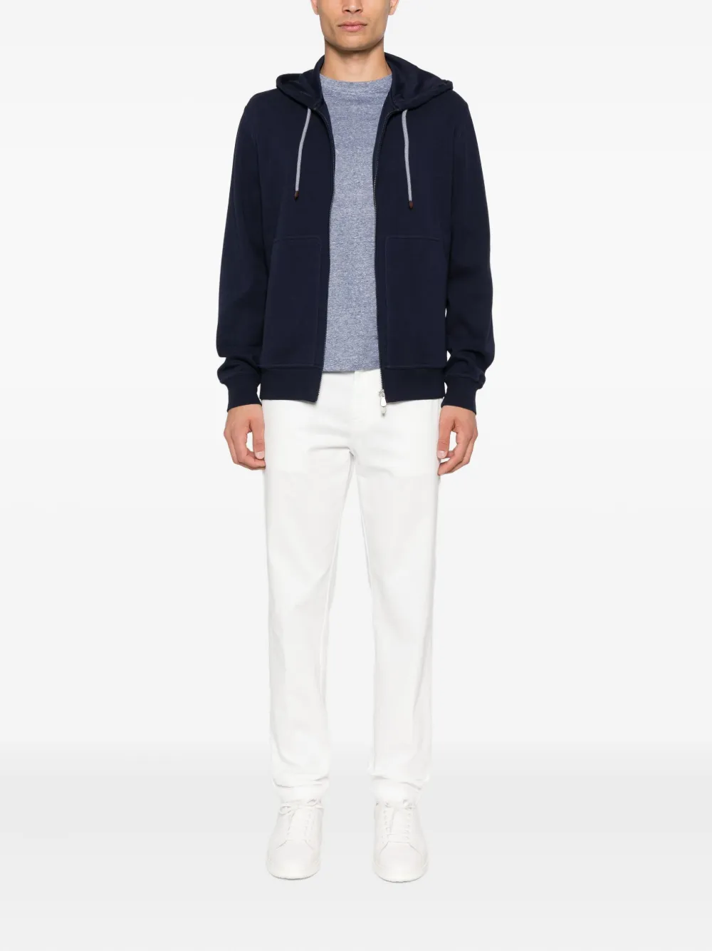 Brunello Cucinelli Katoenen T-shirt met korte mouwen Blauw