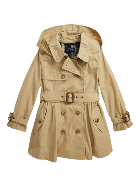 POLO RALPH LAUREN KIDS hooded trench coat