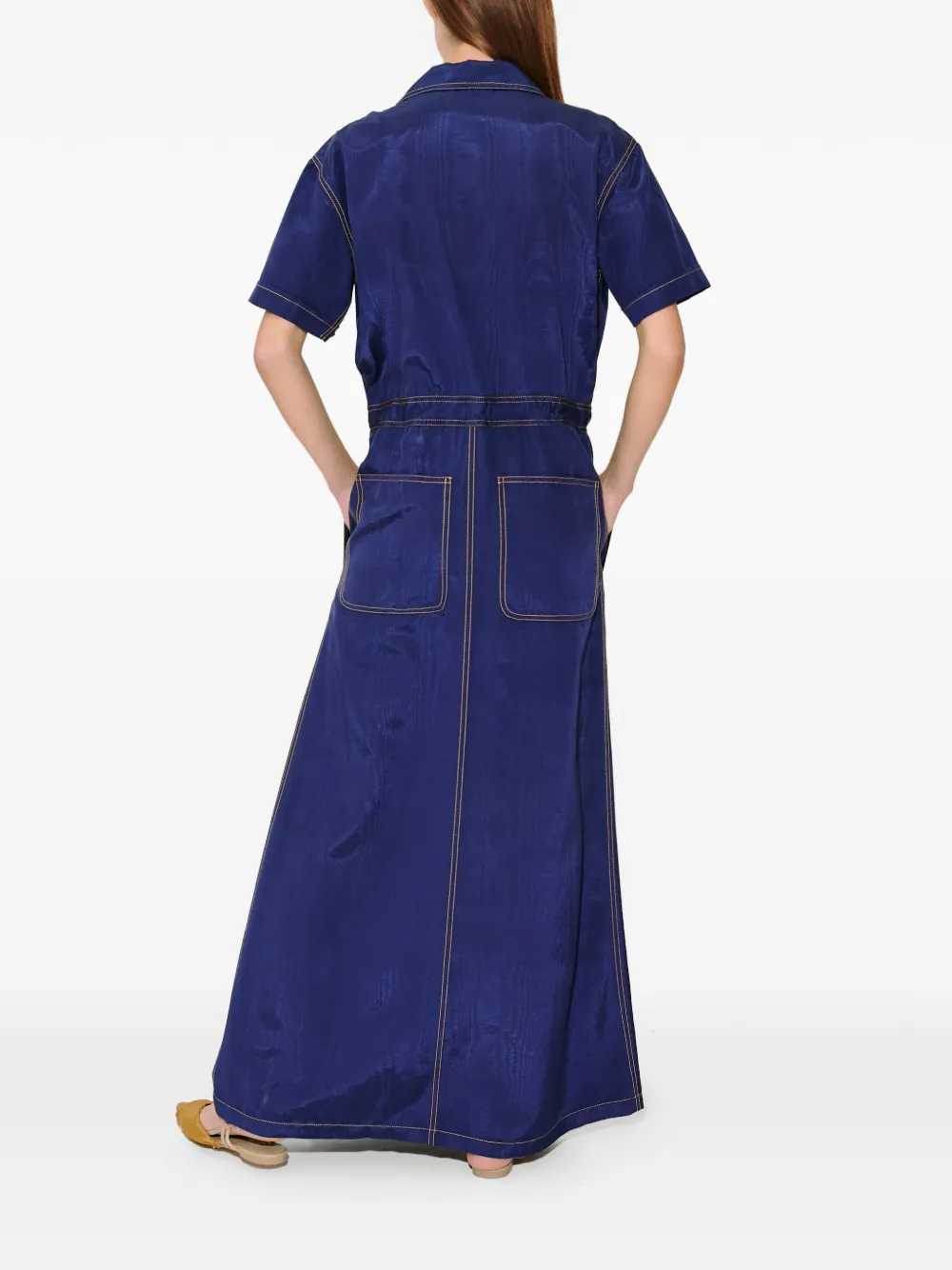 Rosie Assoulin Jurk met geribbelde split Blauw