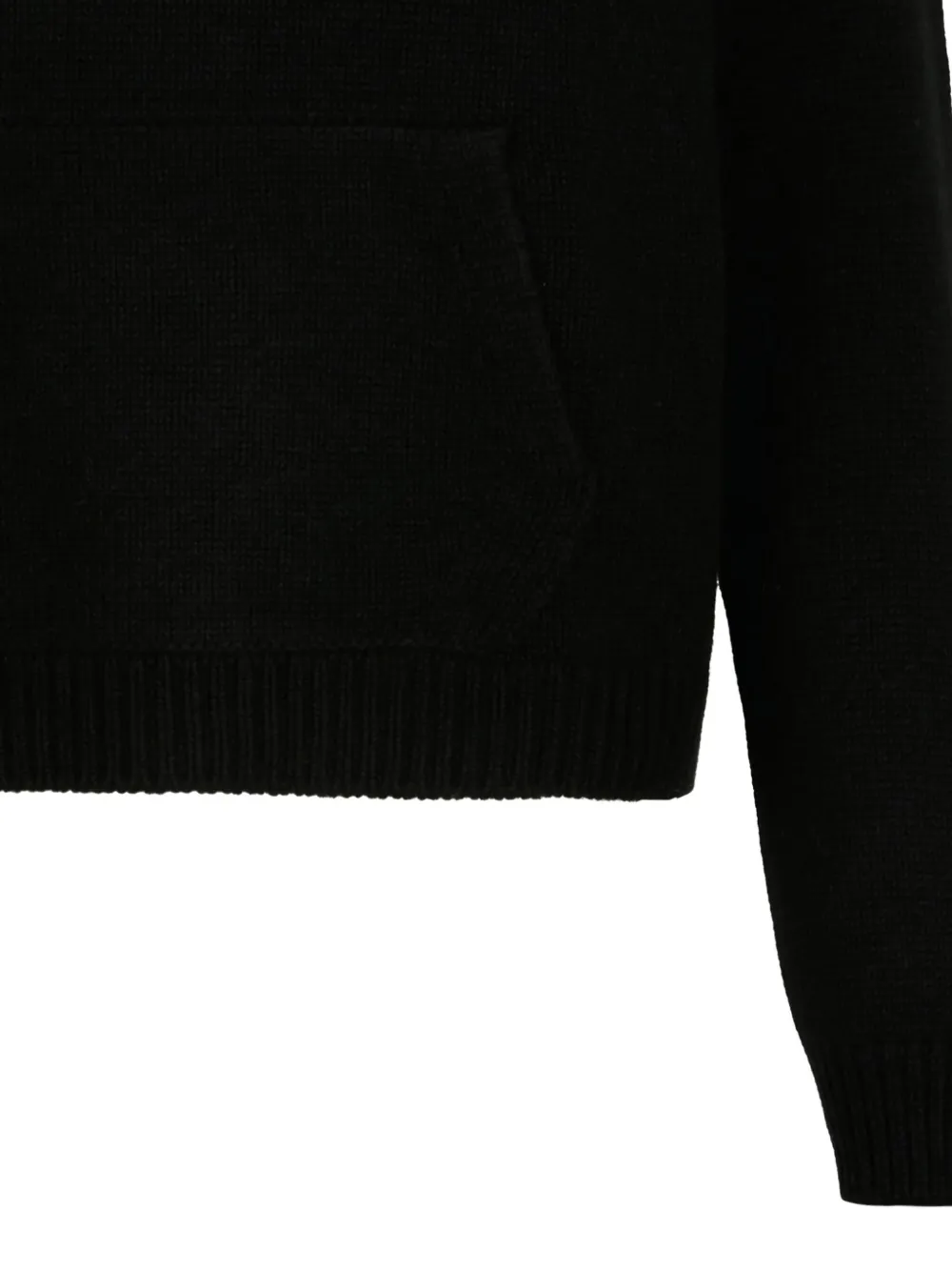 Gran Sasso Kangaroo-pocket Sweater In Black