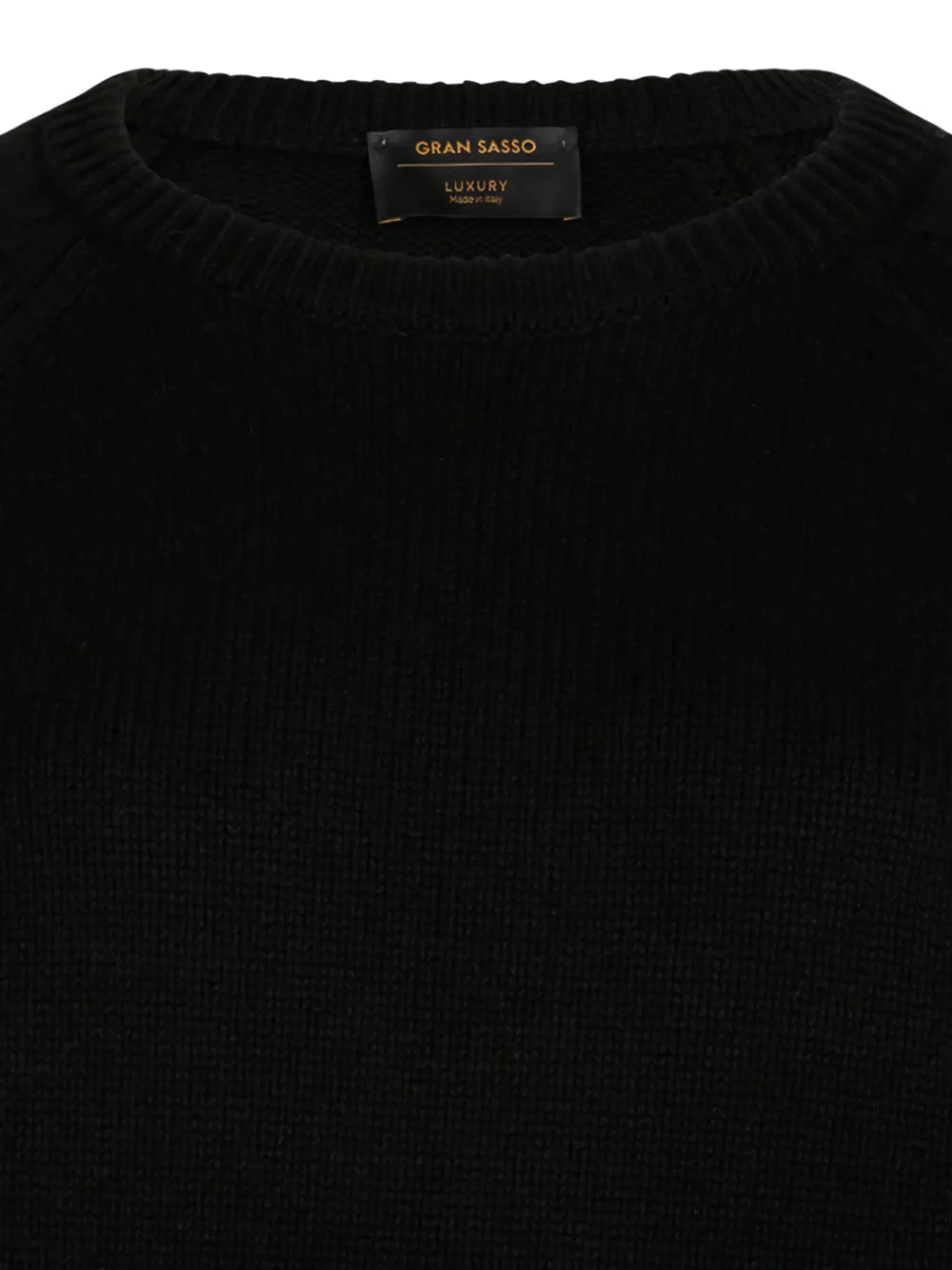 Gran Sasso Kangaroo-pocket Sweater In Black