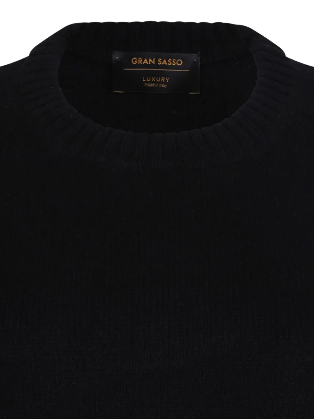 Gran Sasso Round-neck Sweater In Black