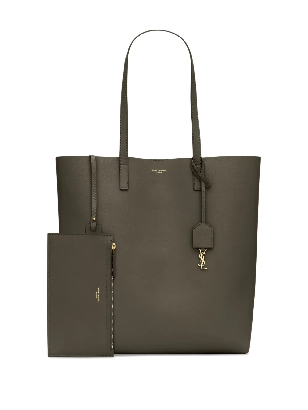 Saint Laurent Shopping leather shoulder bag Groen