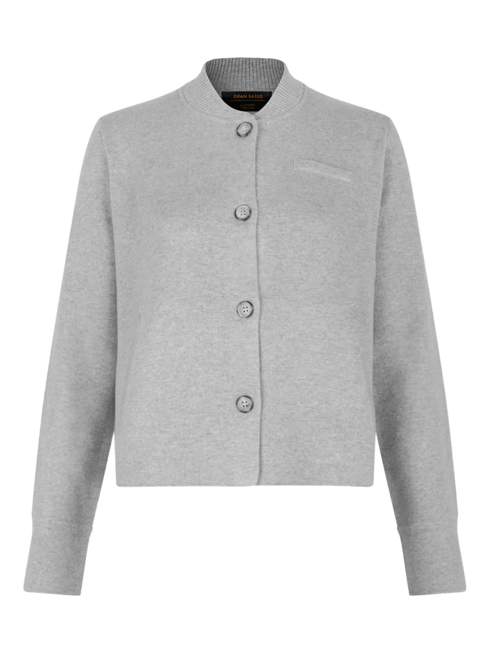 Gran Sasso mélange-effect cardigan | Grey | Image 1