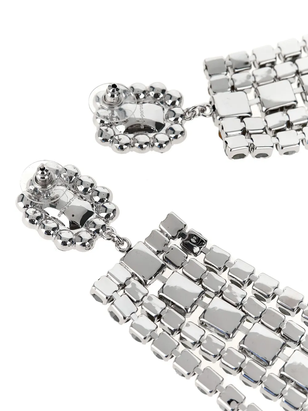 Self-portrait Multi Crystal Droplet Jewelry Silver In Metallic