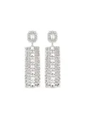 Self-Portrait Crystal drop earrings - Silver