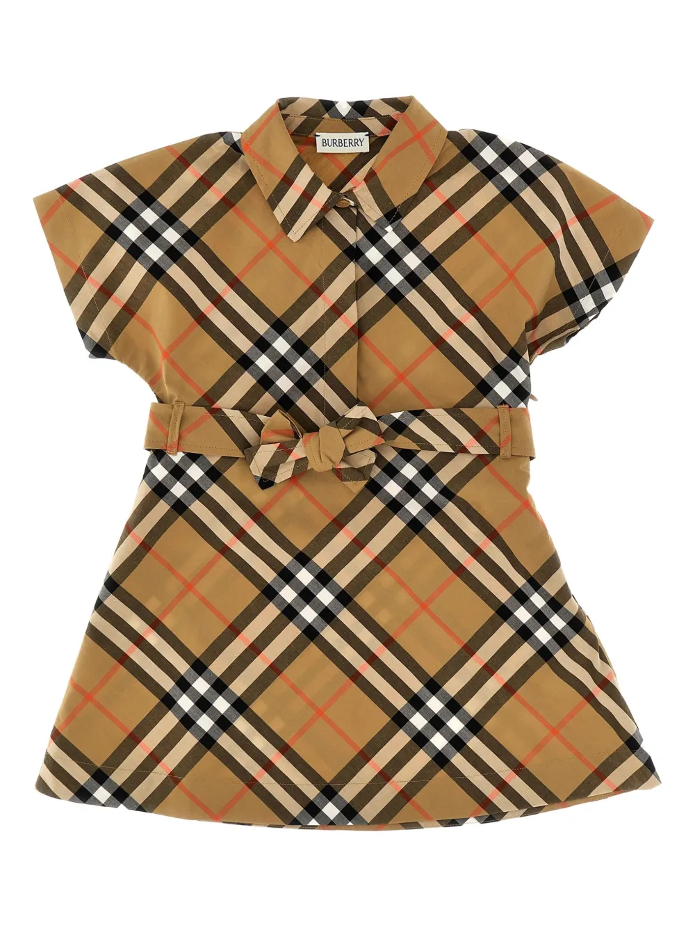 Burberry Kids Jurk Beige