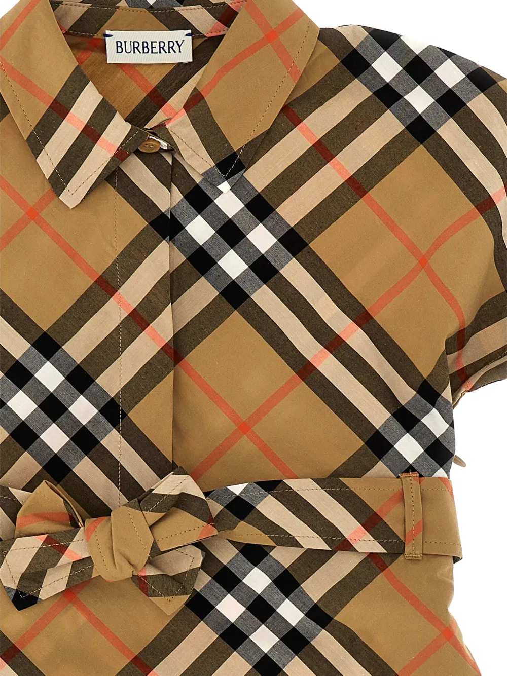 Burberry Kids Jurk Beige