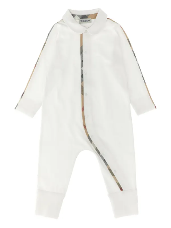 Burberry Kids Hamilton Babygrow Set | White | FARFETCH UK
