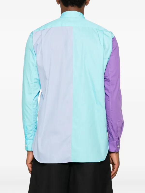 Comme Des Garçons Shirt カラーブロック シャツ | ブルー | FARFETCH JP