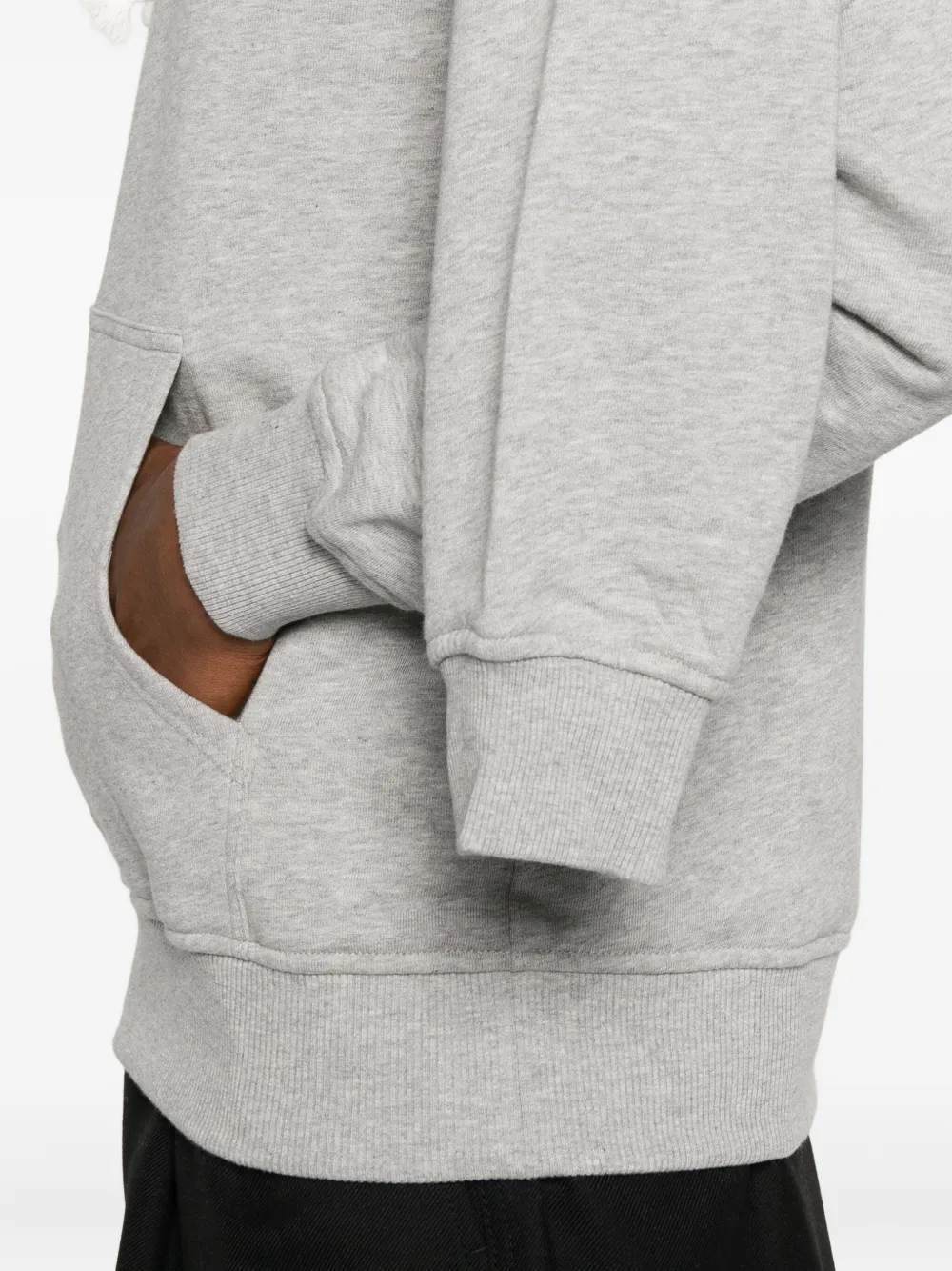 Comme Des Garçons Shirt Double-sleeve Hoodie In Gray
