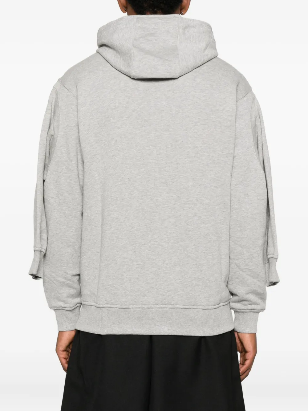 Comme Des Garçons Shirt Double-sleeve Hoodie In Gray