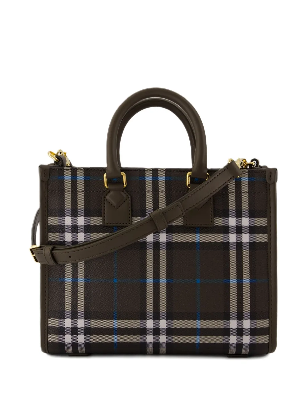 Burberry Freya geruite shopper Zwart