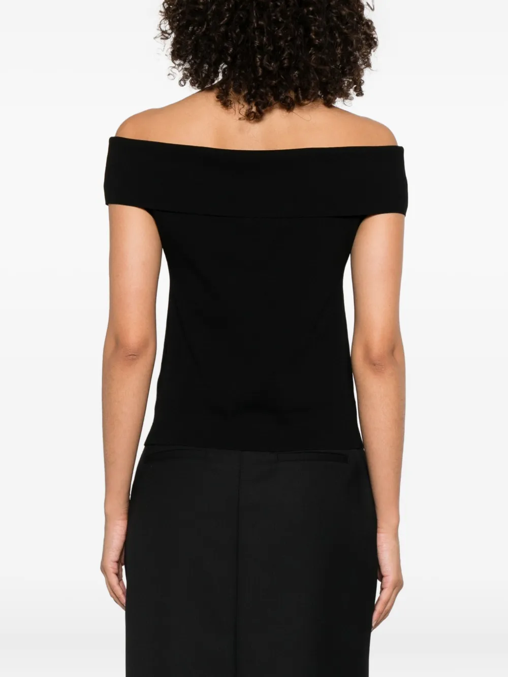 ANINE BING Off-shoulder top Zwart