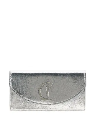 Christian Louboutin Loubi54 Clutch Bag | Silver | FARFETCH