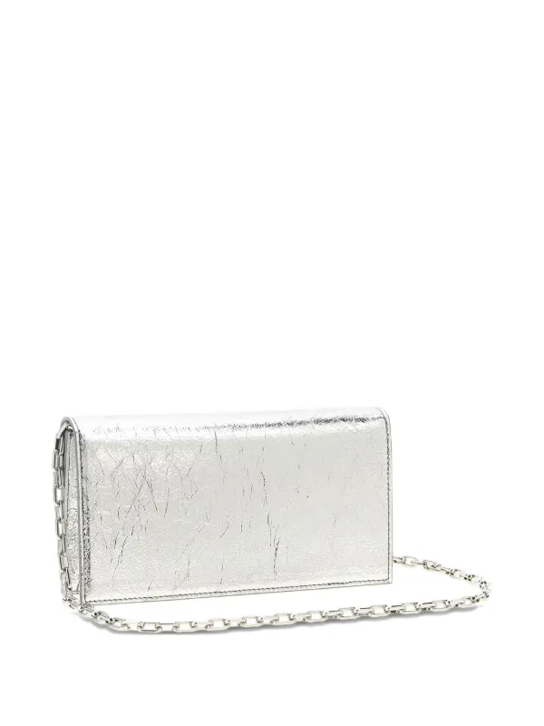 Christian Louboutin Loubi54 Clutch Bag | Silver | FARFETCH