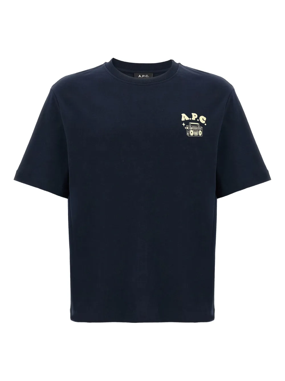 A.P.C. disco boombox print T-shirt | Blue | Image 1