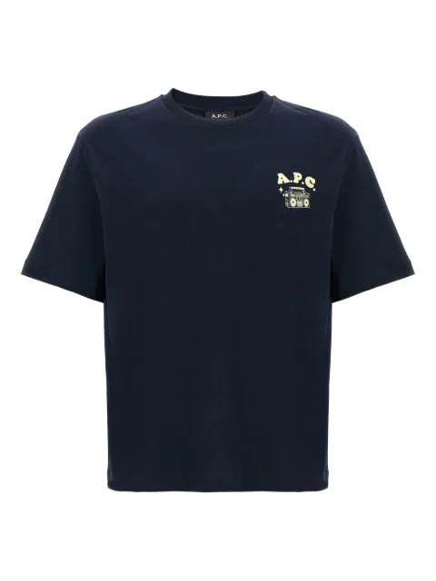 A.P.C. disco boombox print T-shirt