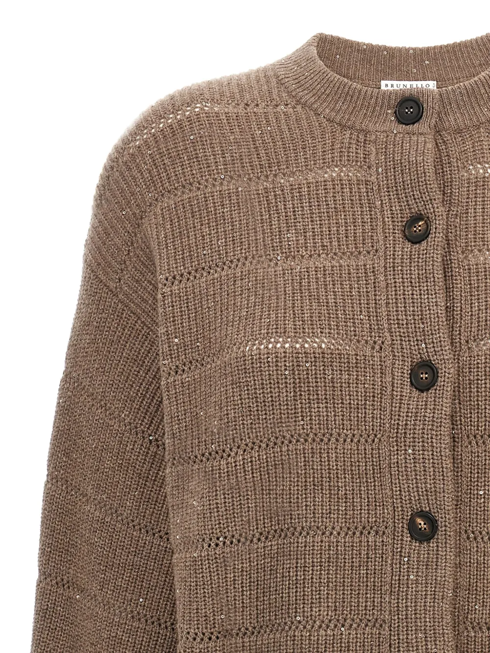 Brunello Cucinelli Geribbeld vest Bruin