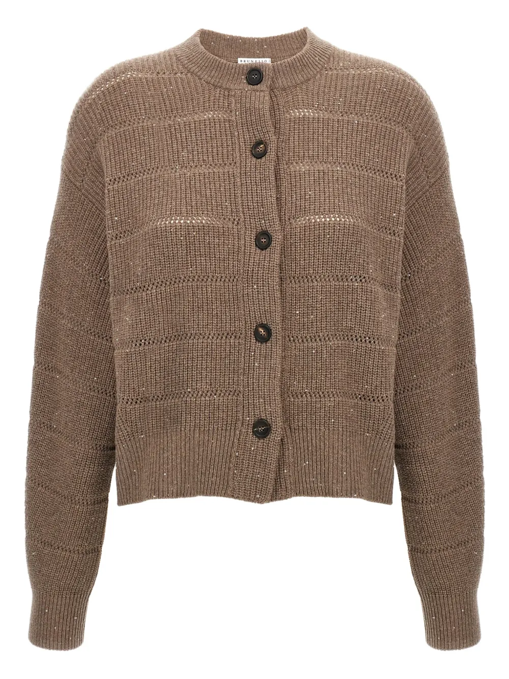 Brunello Cucinelli Geribbeld vest Bruin