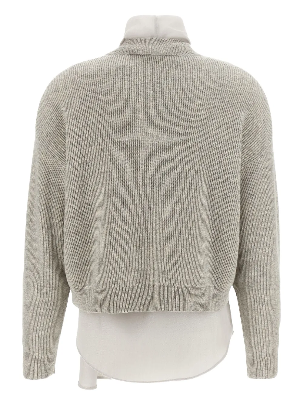 Brunello Cucinelli Kasjmier trui met strikdetail Grijs