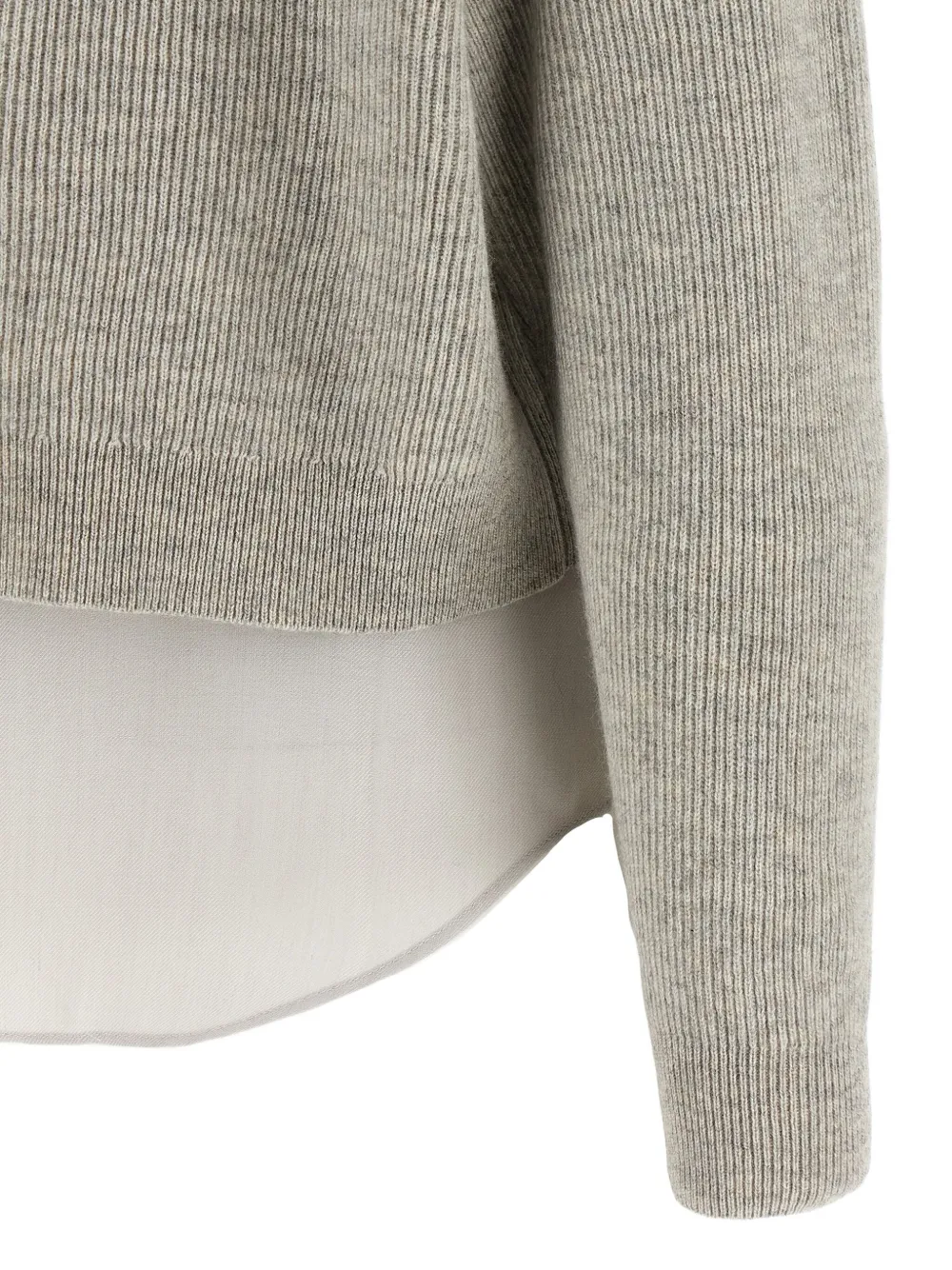 Brunello Cucinelli Kasjmier trui met strikdetail Grijs