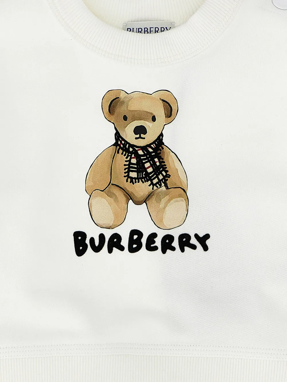 Burberry Kids Sweater met teddybeerprint Wit