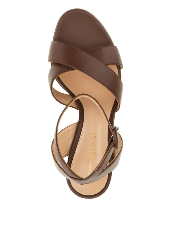 Gianvito Rossi 105mm Sabrina Sandals | Brown | FARFETCH HK