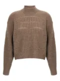 Brunello Cucinelli sequin-embellished sweater - Brown