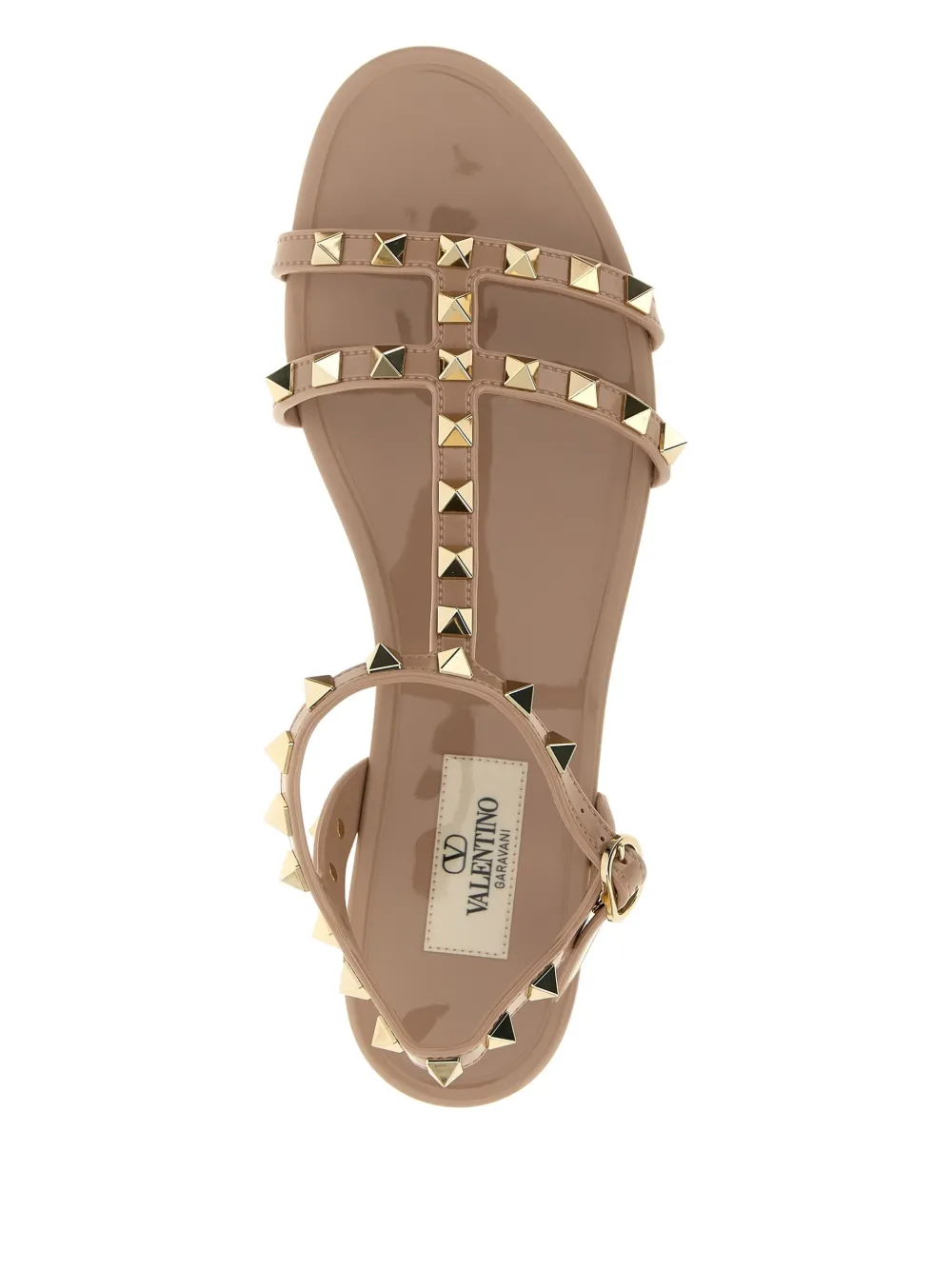Valentino Garavani Rockstud flat sandals Pink