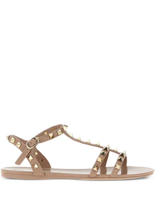 Valentino Garavani ロックスタッズ フラットサンダル