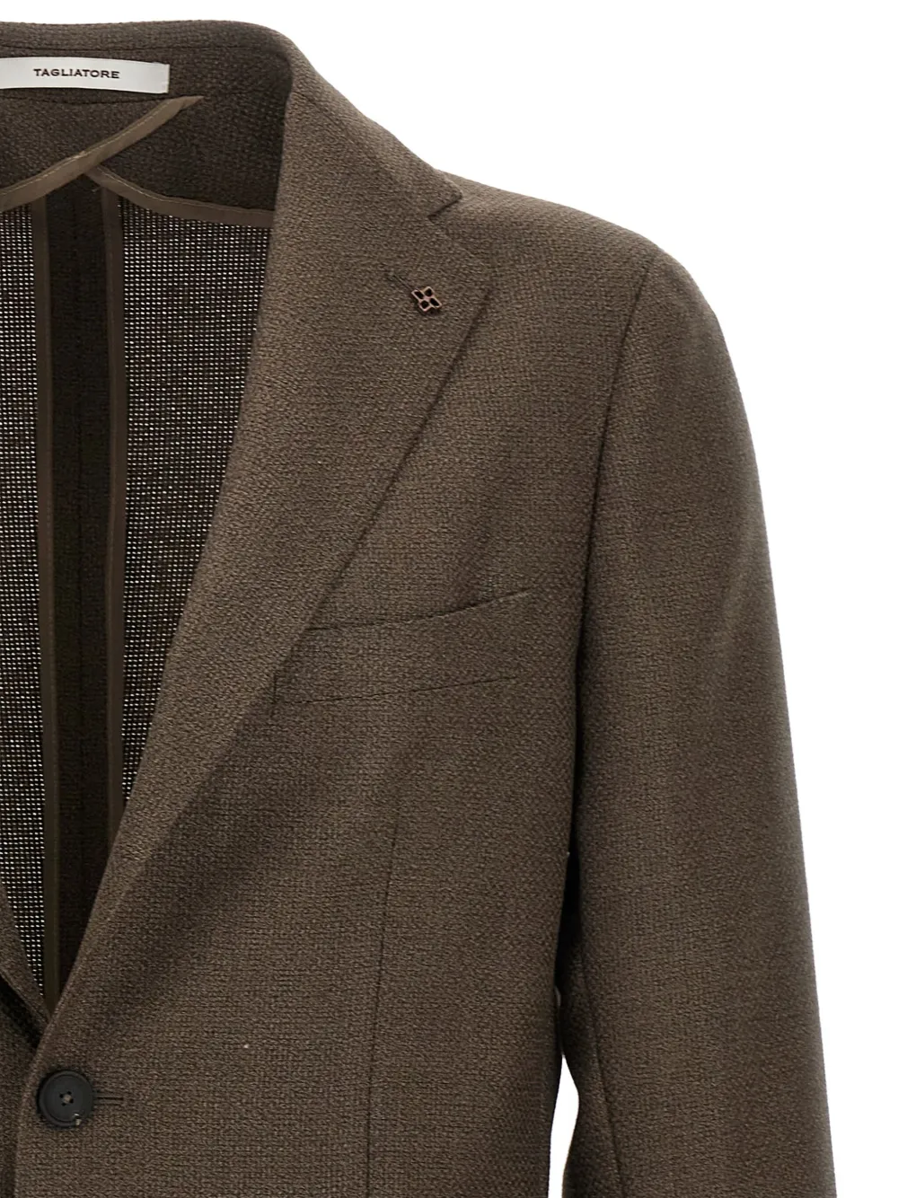 Tagliatore Super 100's wollen blazer Bruin