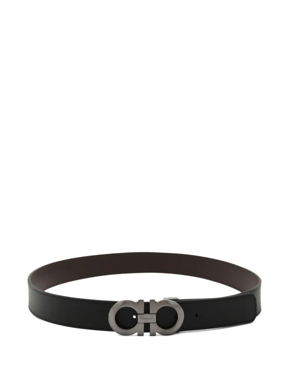 Ferragamo Gancini-buckle leather belt | Black | Image 1