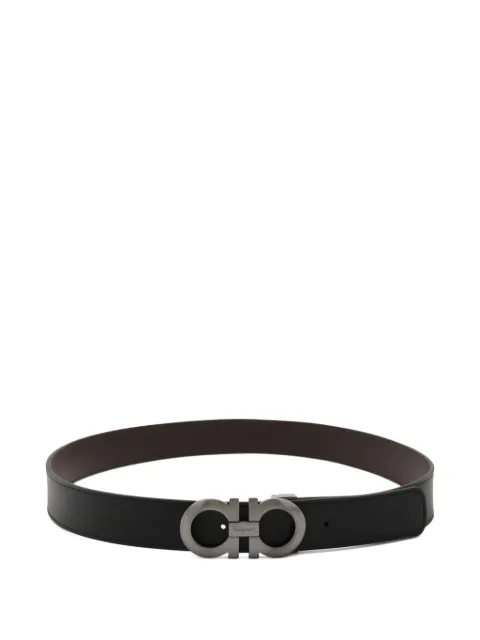 Ferragamo Gancini-buckle leather belt