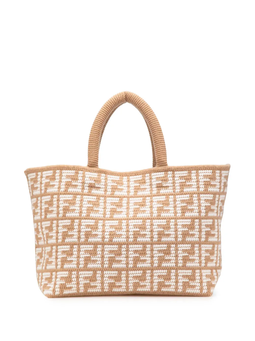 Fendi Pre-Owned 2010-2025 Large Zucca Cashmere Shopper tote bag | Brown | Image 1