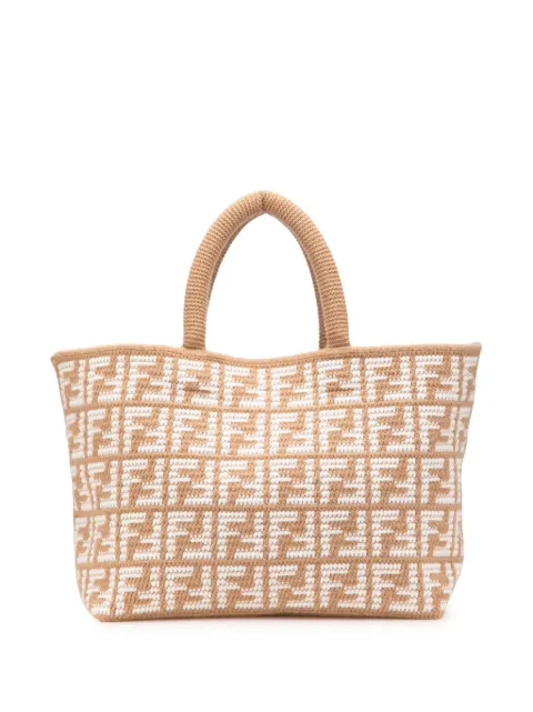 Fendi Pre-Owned tote Sopper grande de cachemira con motivo Zucca 2010-2025