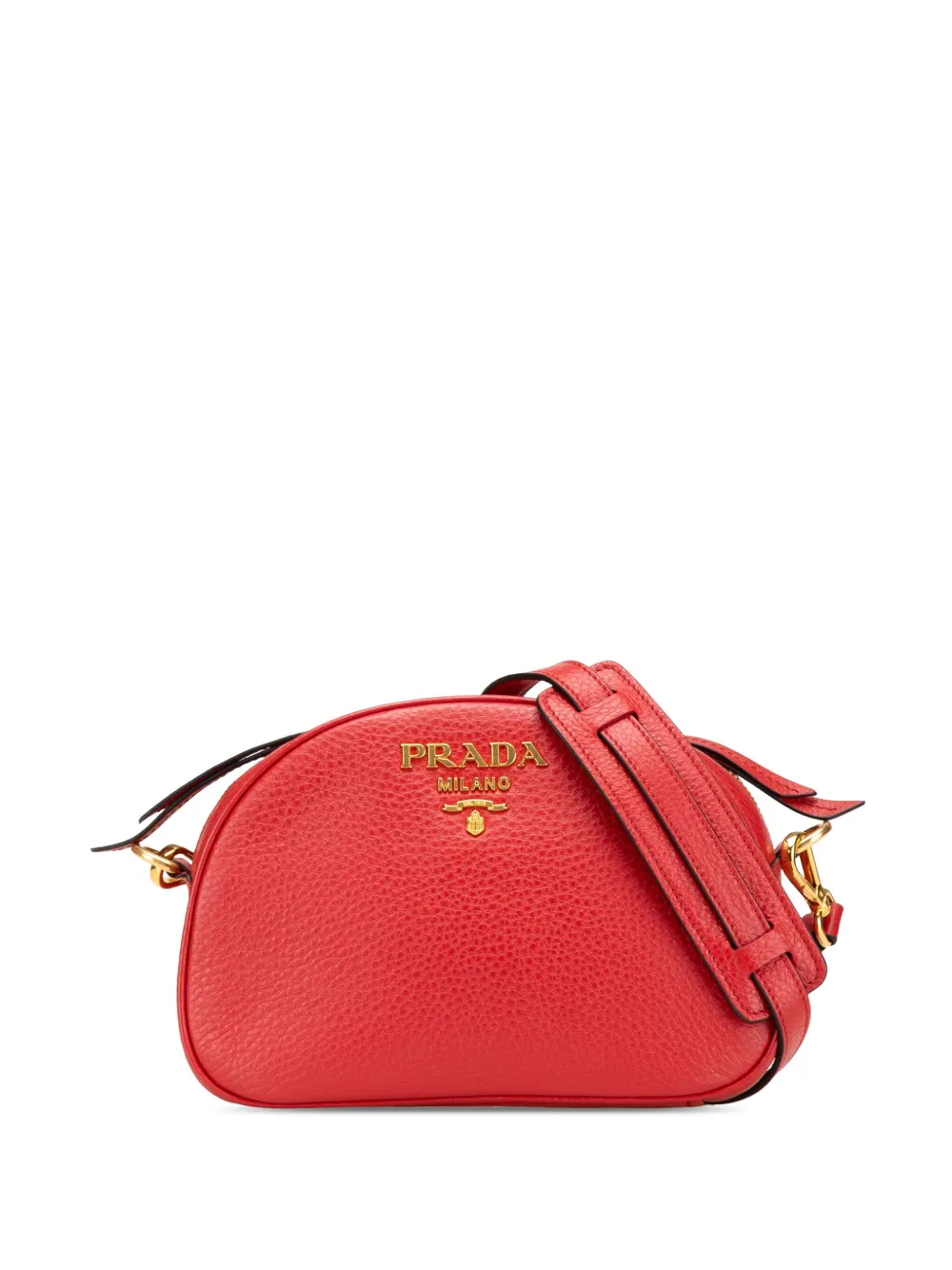 Prada Pre-Owned 2000-2025 Vitello Daino Dome crossbody bag - レッド Prada Pre-Owned 2000-2025 Vitello Daino Dome crossbody bag - レッド