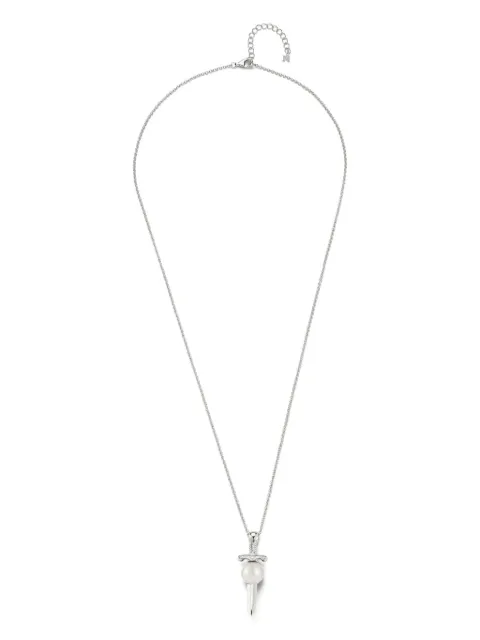 Mateo sterling silver Sword pearl necklace