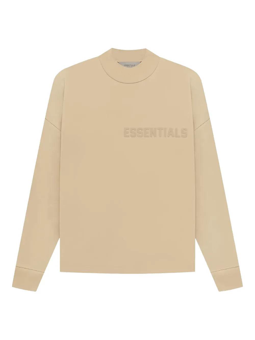 Essentials Embossed-logo Sweatshirt In Neutral