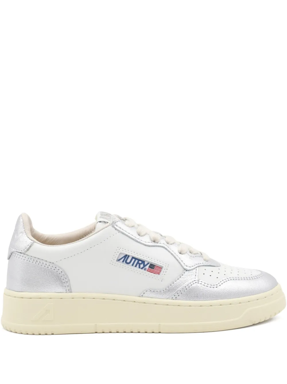 Autry leather low-top sneakers White
