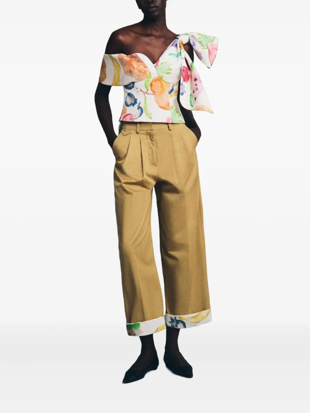 Rosie Assoulin Plooibroek - Beige