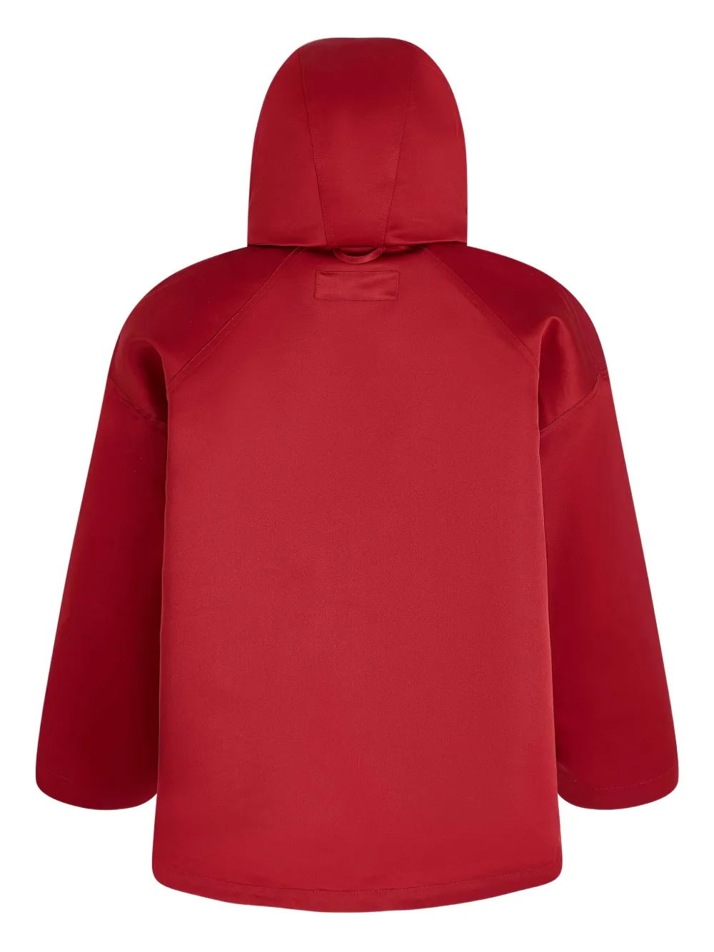 Rosie Assoulin Hooded Drawstring Jacket In Red