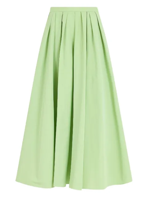 Rosie Assoulin cotton-blend midi pleated skirt