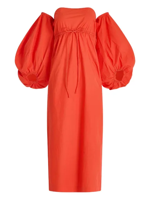 Rosie Assoulin balloon-sleeve off-shoulder midi dress