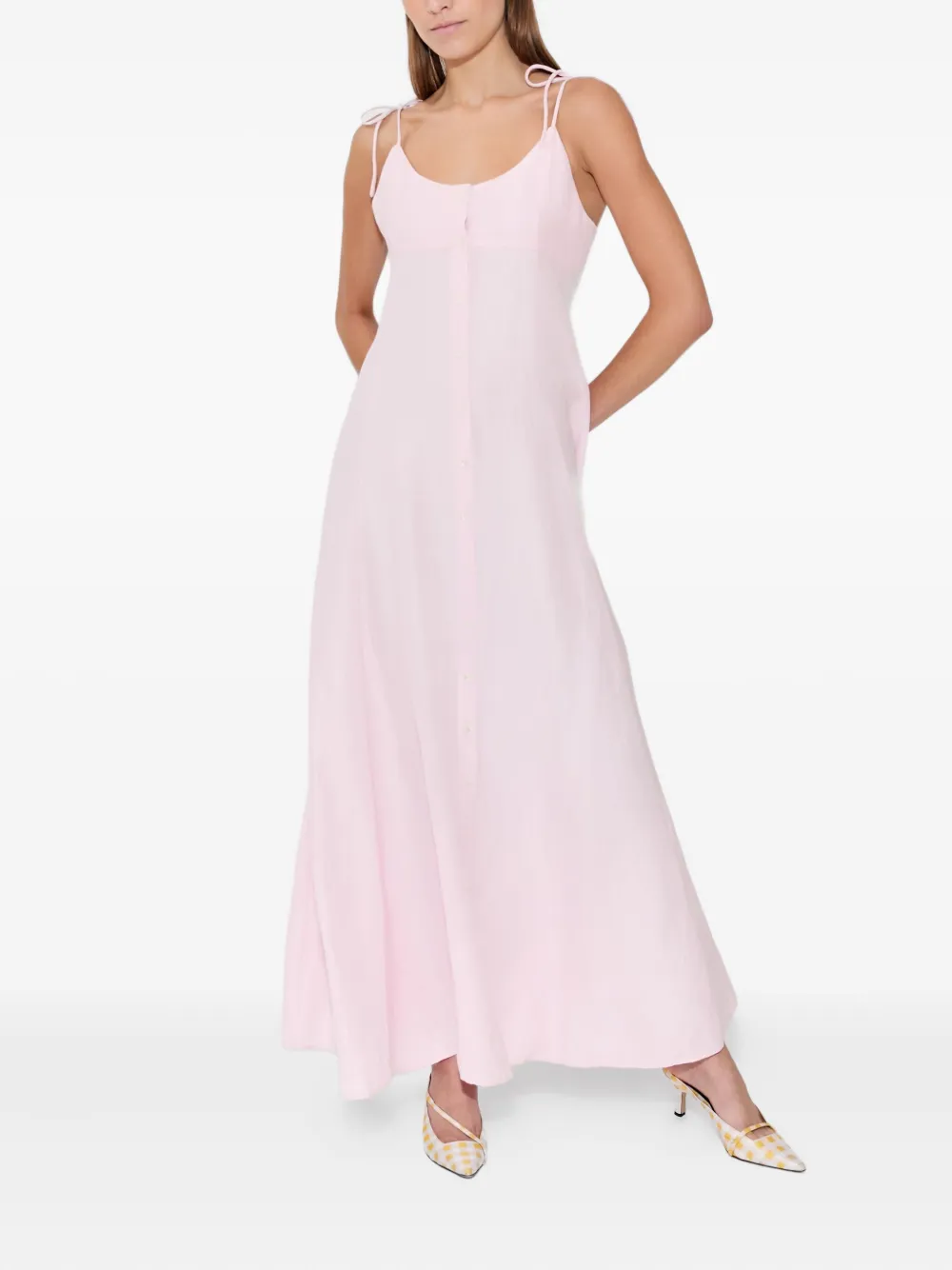 Rosie Assoulin Jurk met knoopsluiting Roze
