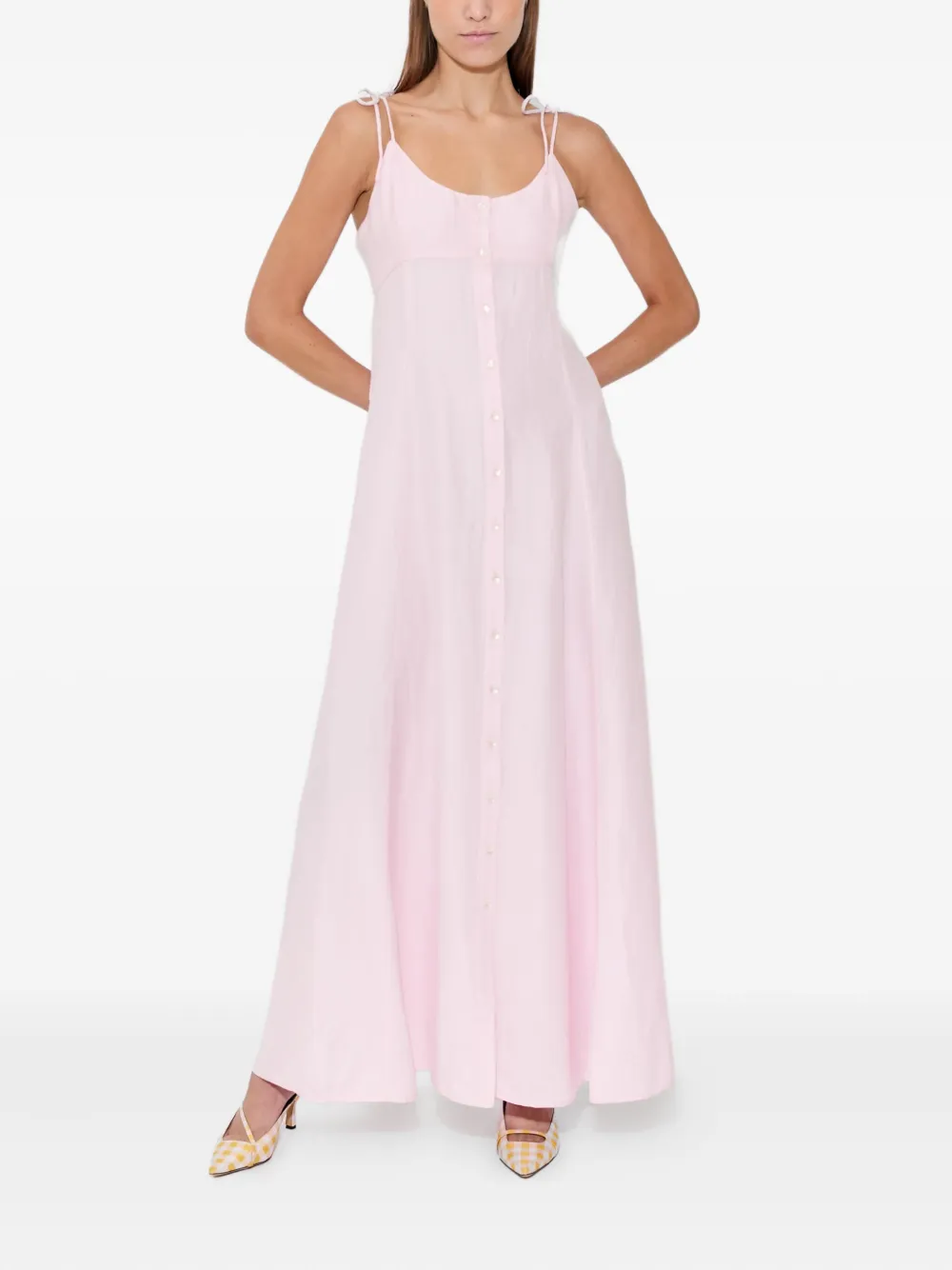 Rosie Assoulin Jurk met knoopsluiting Roze