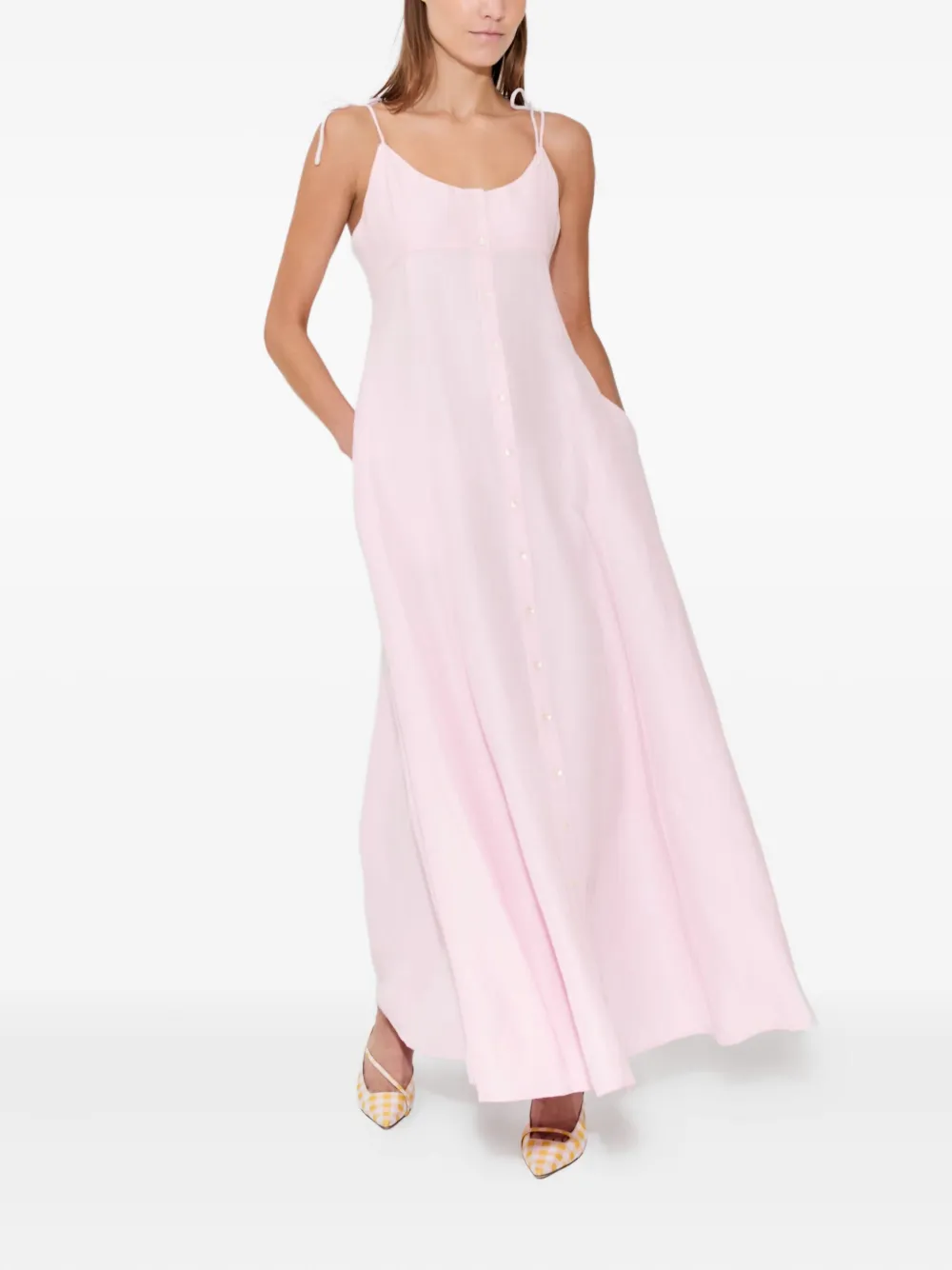 Rosie Assoulin Jurk met knoopsluiting Roze