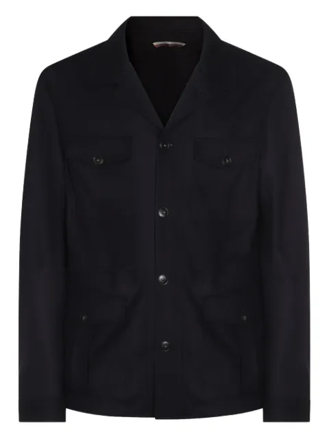 Canali flap-pocket blazer