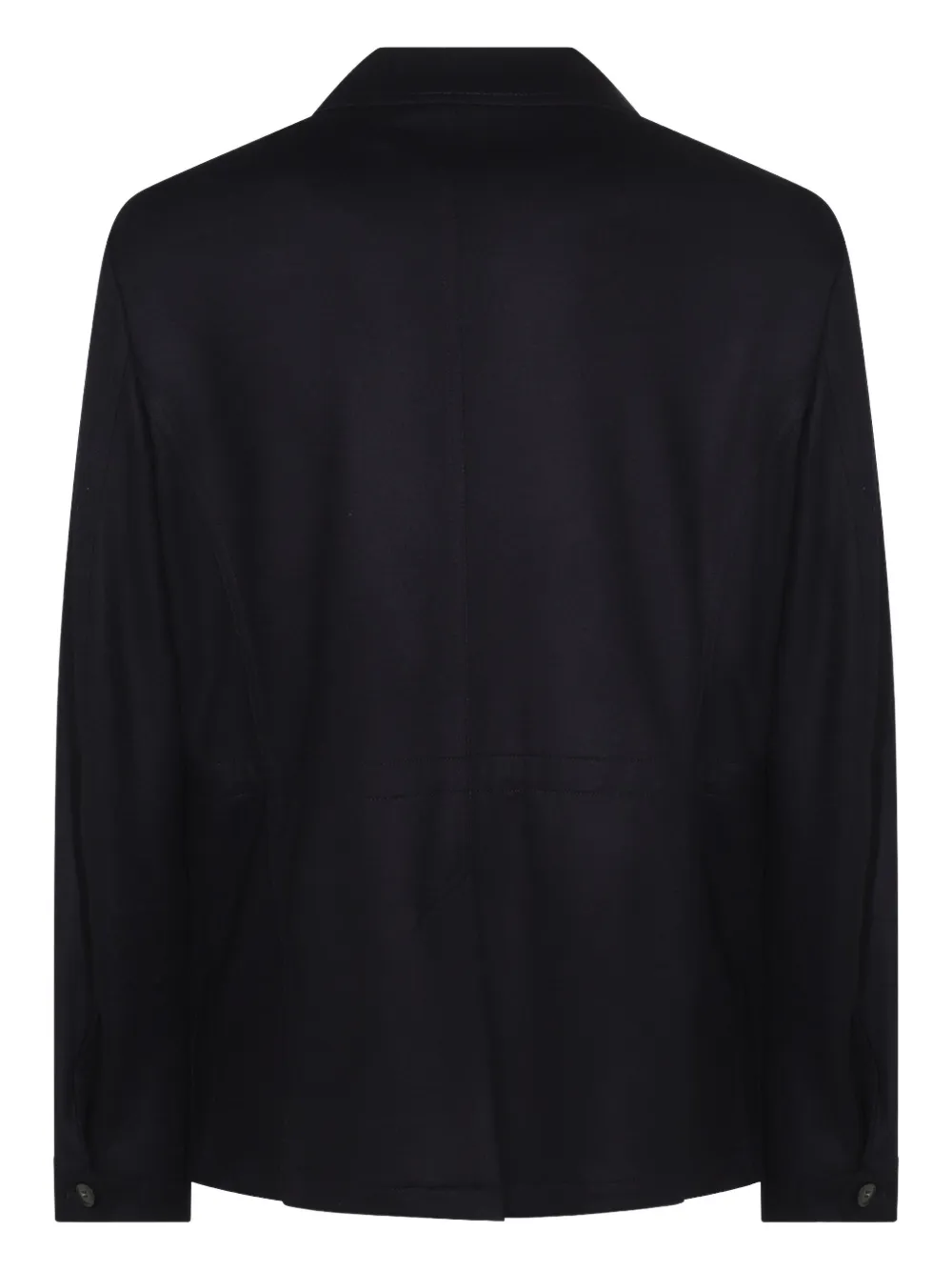Canali flap-pocket blazer Zwart
