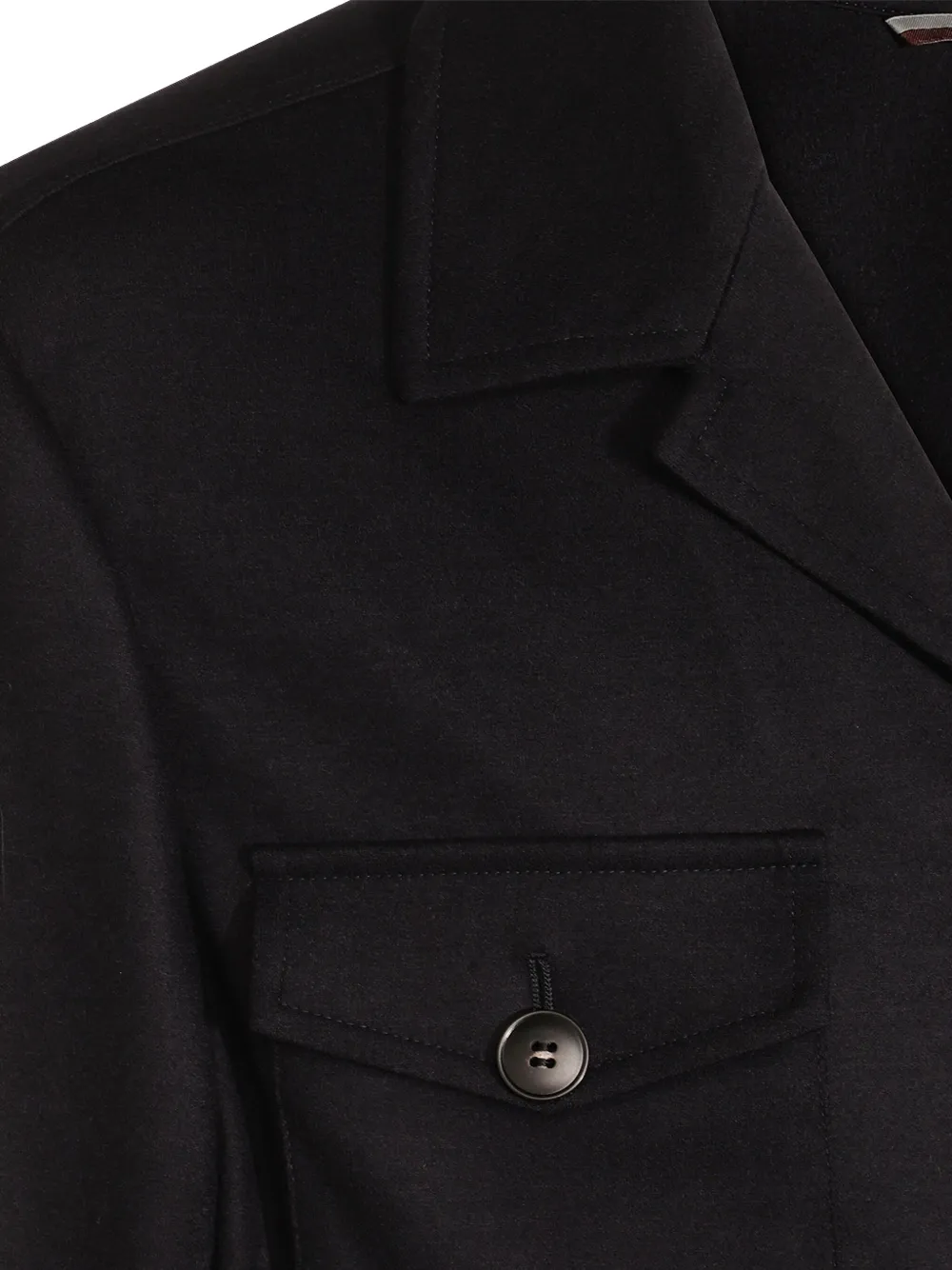 Canali flap-pocket blazer Zwart